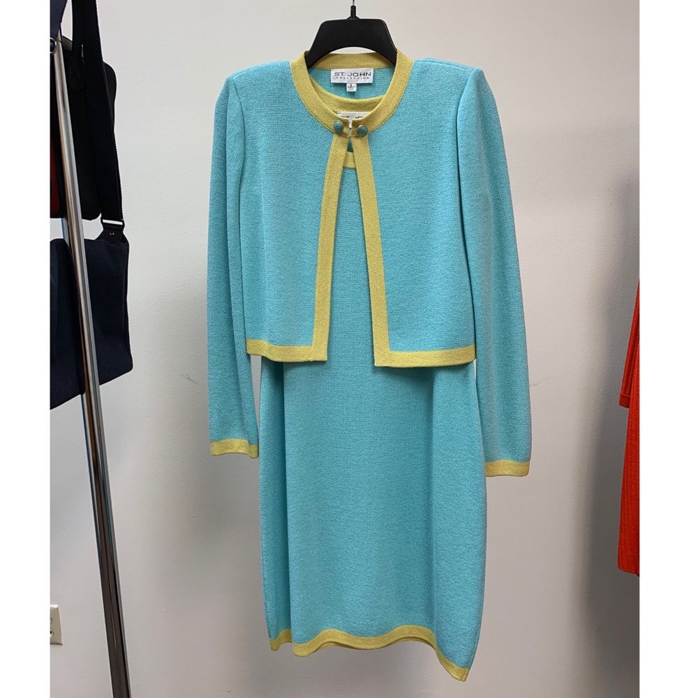 St. John Dress & Jacket Set